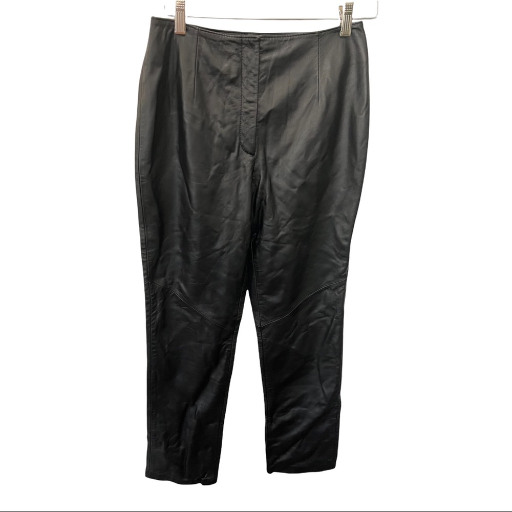 REVUE BLACK 100% LAMBS LEATHER LINED DRESS PANTS SIZE 6